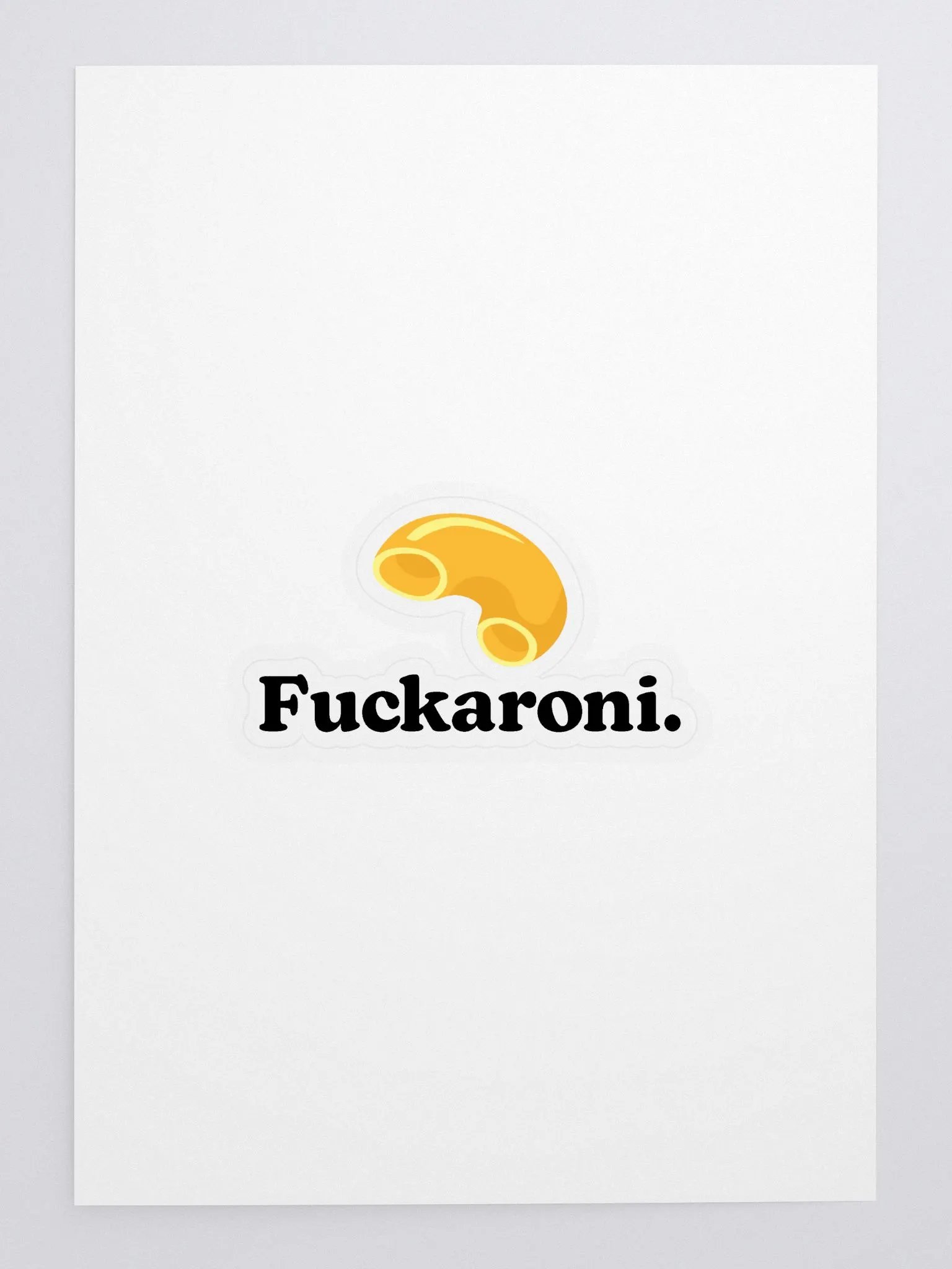 Fuckaroni sticker product image (3)