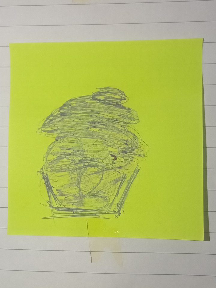 Ice-cream (hand drawn sticky note art) product image (1)