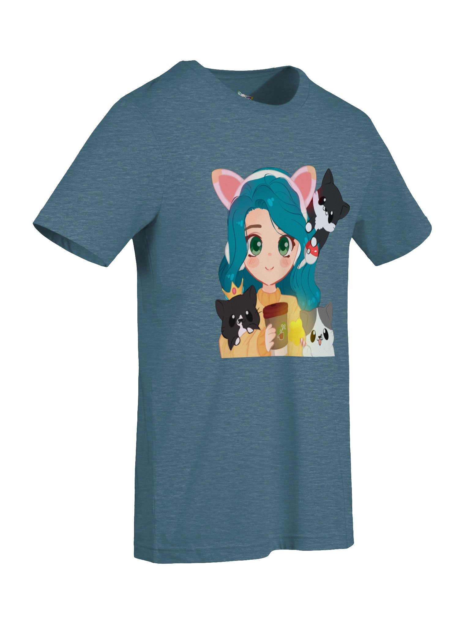 Al & Kitties Tee Blue product image (96)