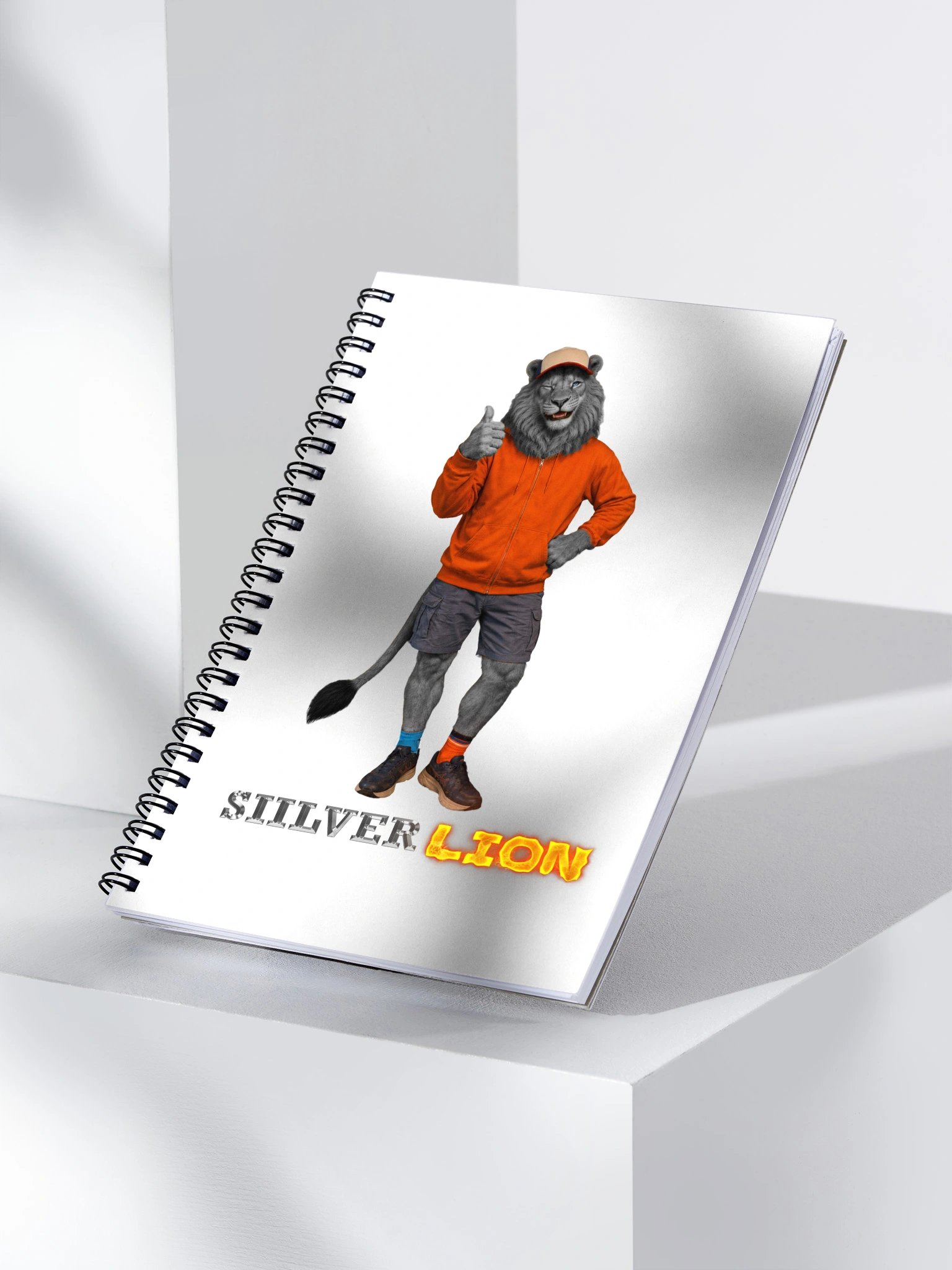 SiilverLion Winking Spiral Notebook product image (3)