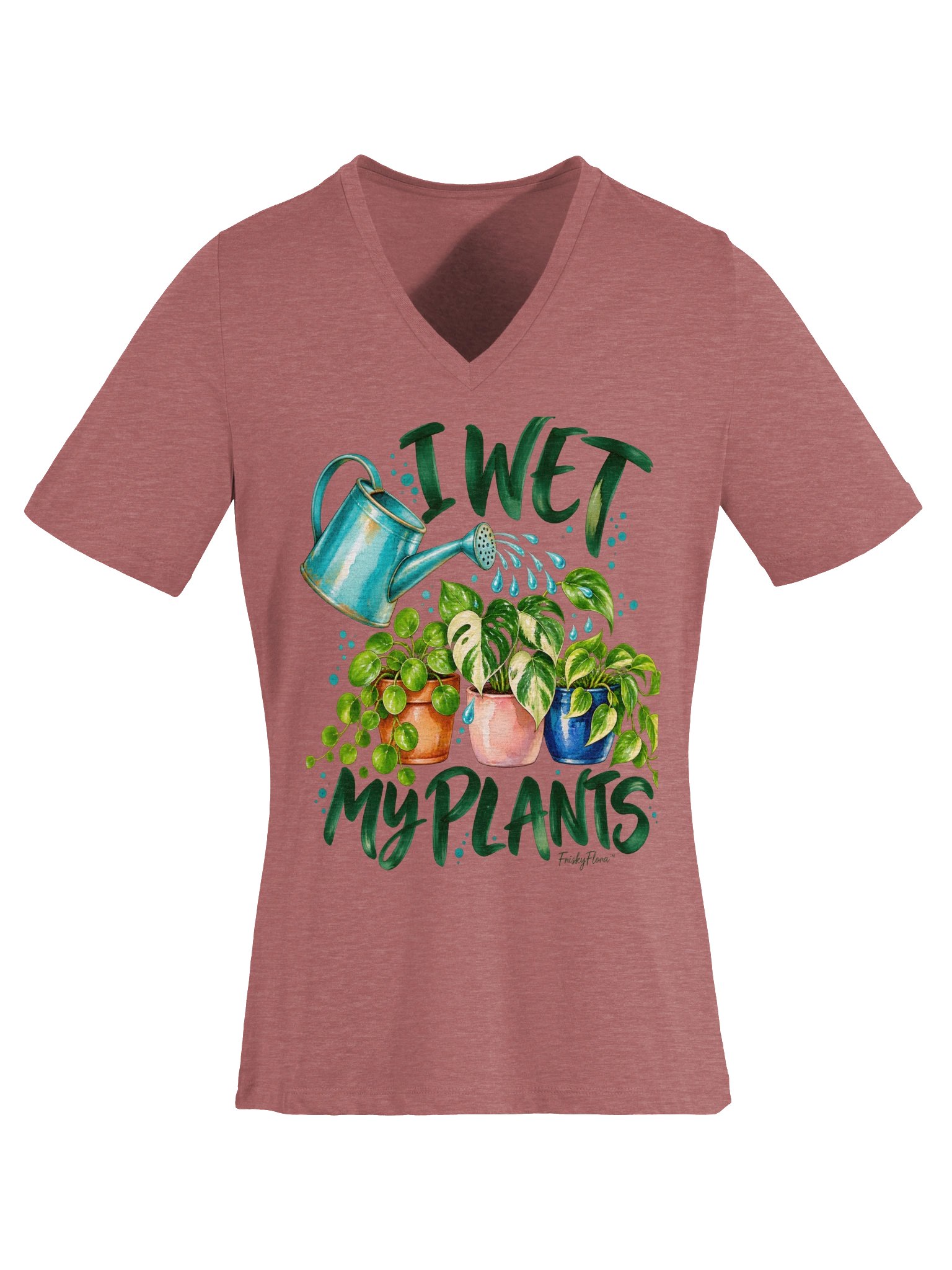 Water My Plants Botanical V-Neck Tee product image (6)