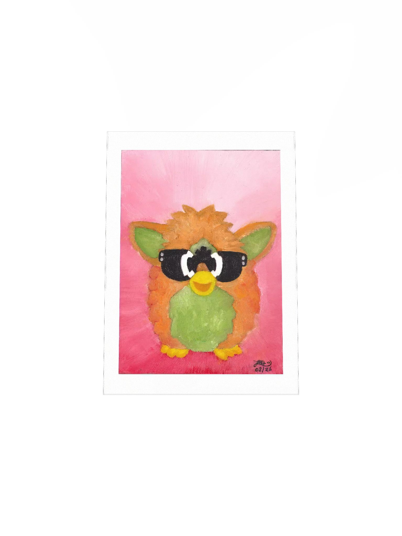 Furby Pink Oil Painting Print product image (7)