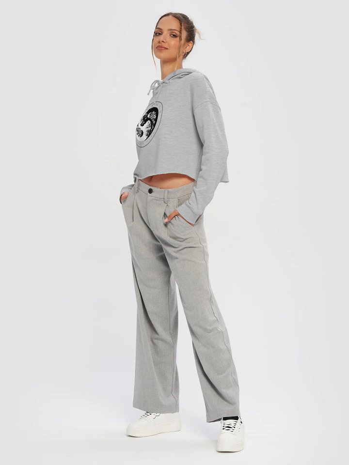 Yin-Yang Jellyfish Harmony Crop Hoodie product image (20)