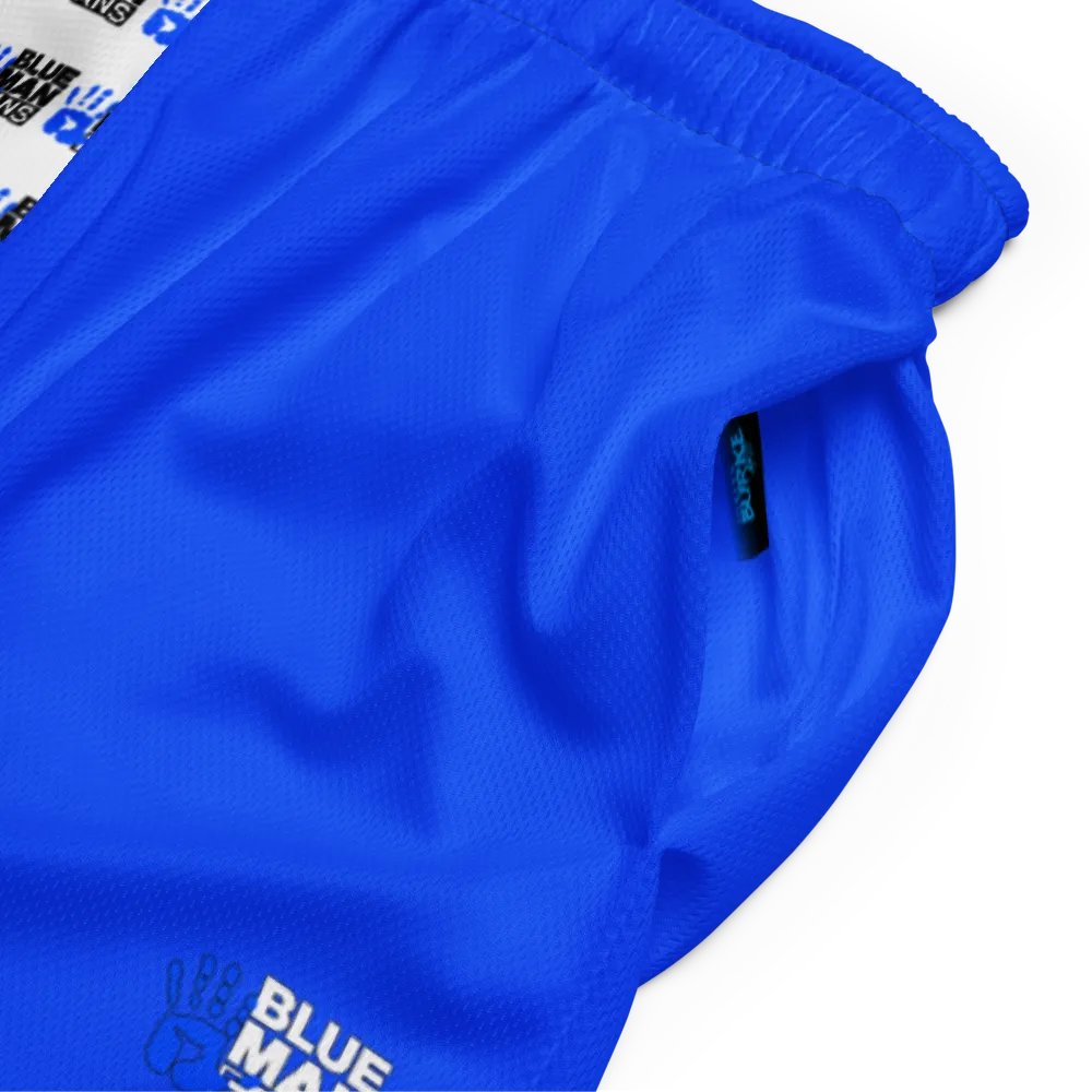 Blue Man Fans Hand Print Mesh Athletic Shorts with Pocket product image (5)
