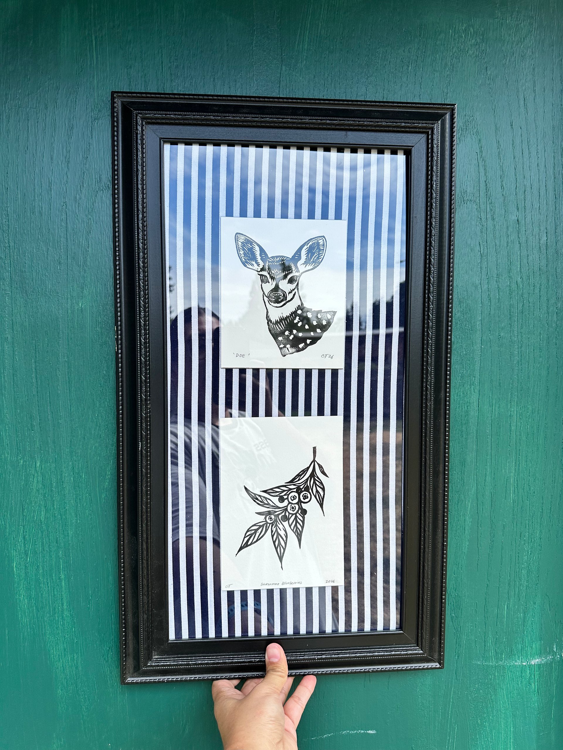 Oh Deer! Linocut Print product image (2)