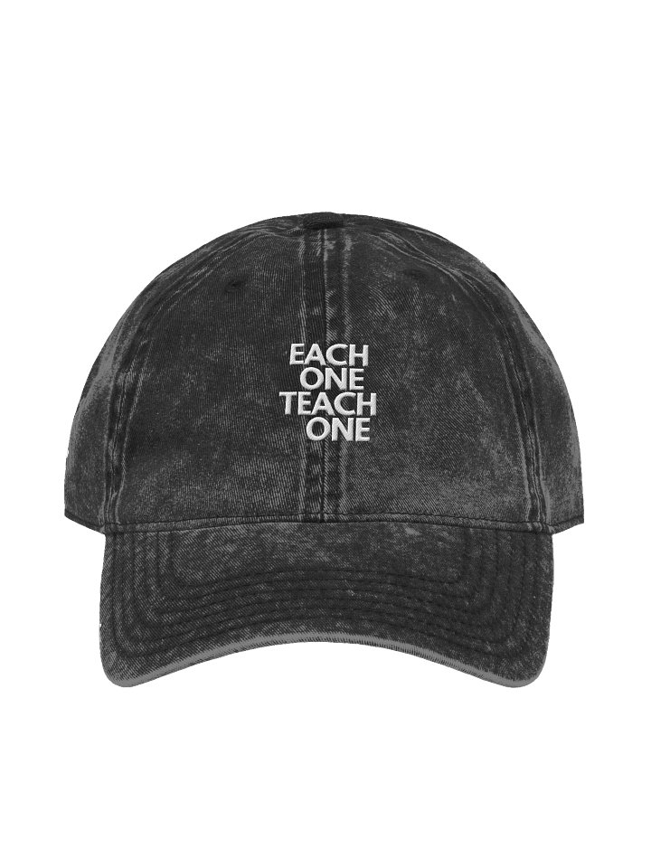 Retro Relaxed Fit: each one teach one Vintage Wash Dad Hat product image (2)