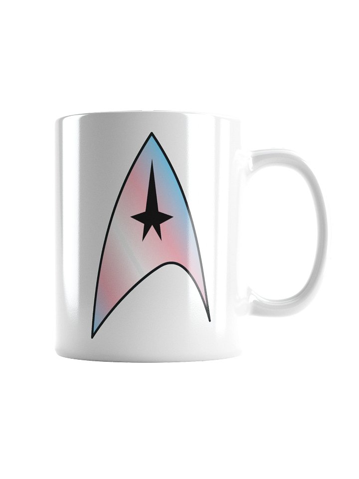 Trans Pride Gradient Starfleet Mug product image (1)