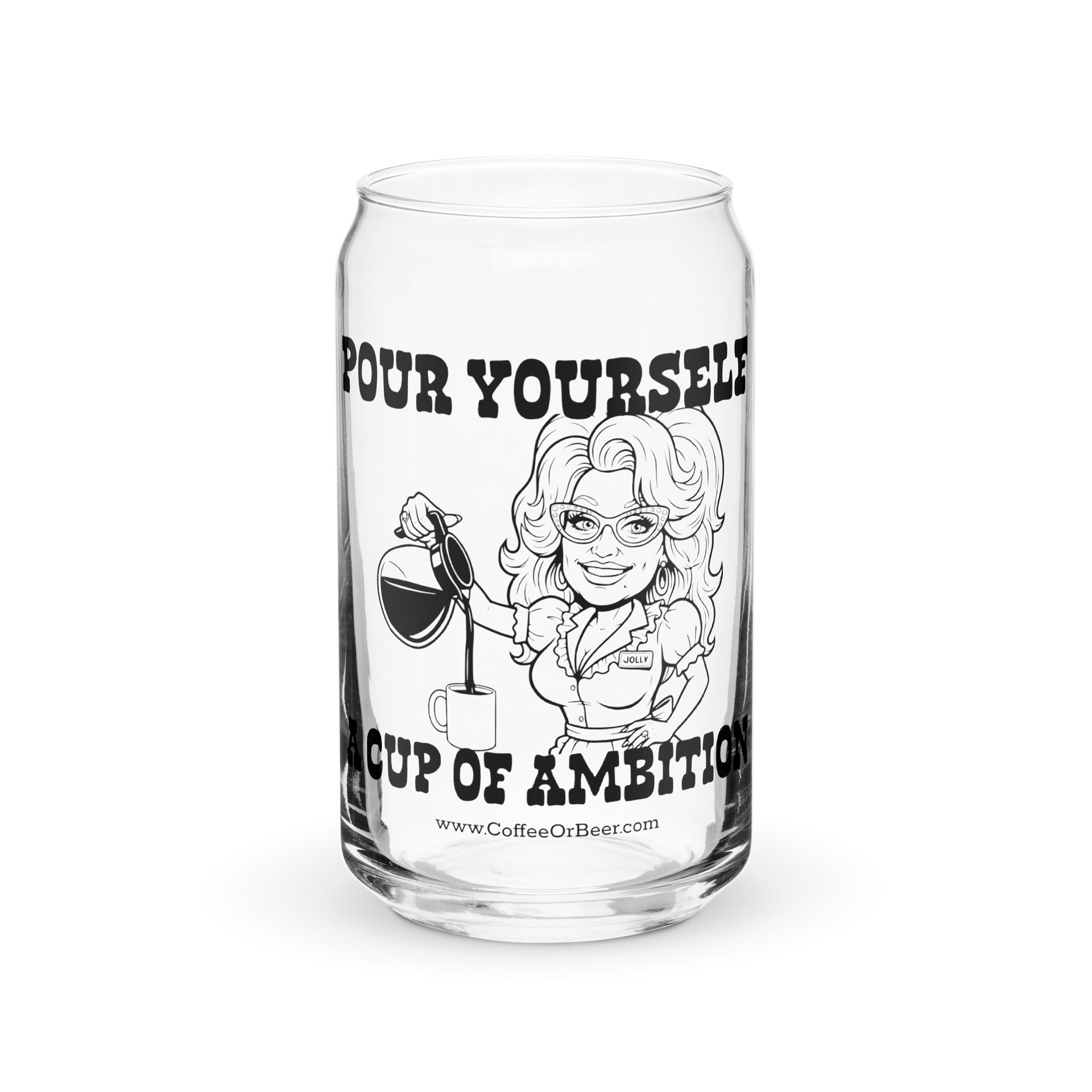 Cup of Ambition Can-Shaped Pint Glass product image (1)