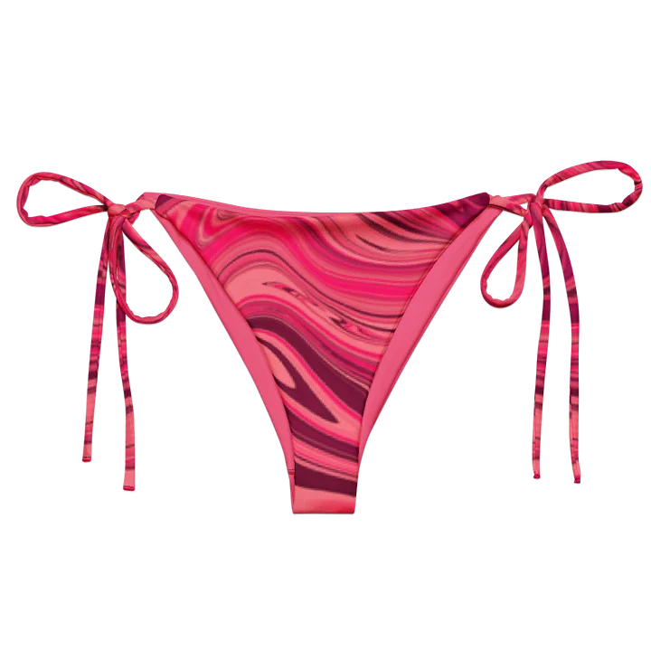 String Bikini Bottom - Shades of Magenta Pink Digital Fluid Art product image (1)