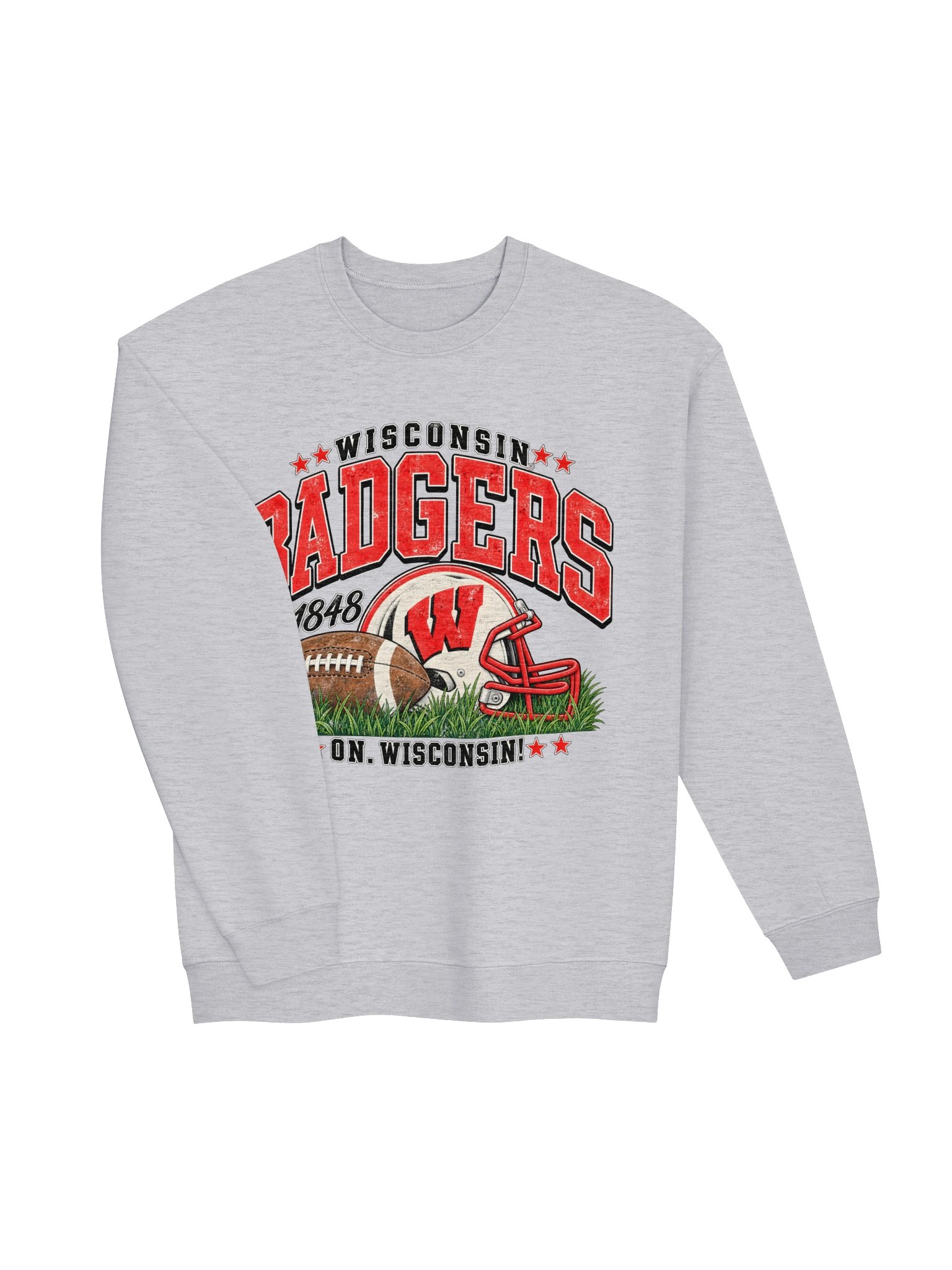 Wisconsin Badgers On. Wisconsin! Crewneck product image (7)
