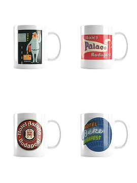 Budapest Hotel Mug Set