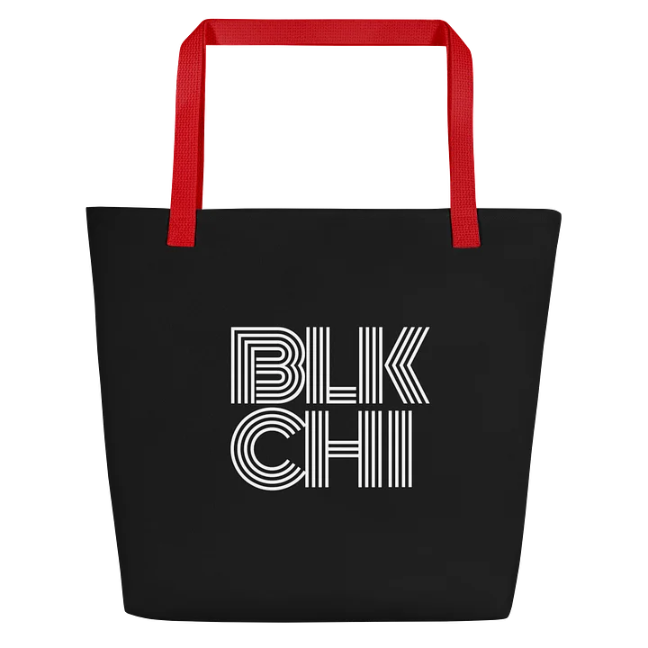 Large Blockline Tote - Red product image (1)