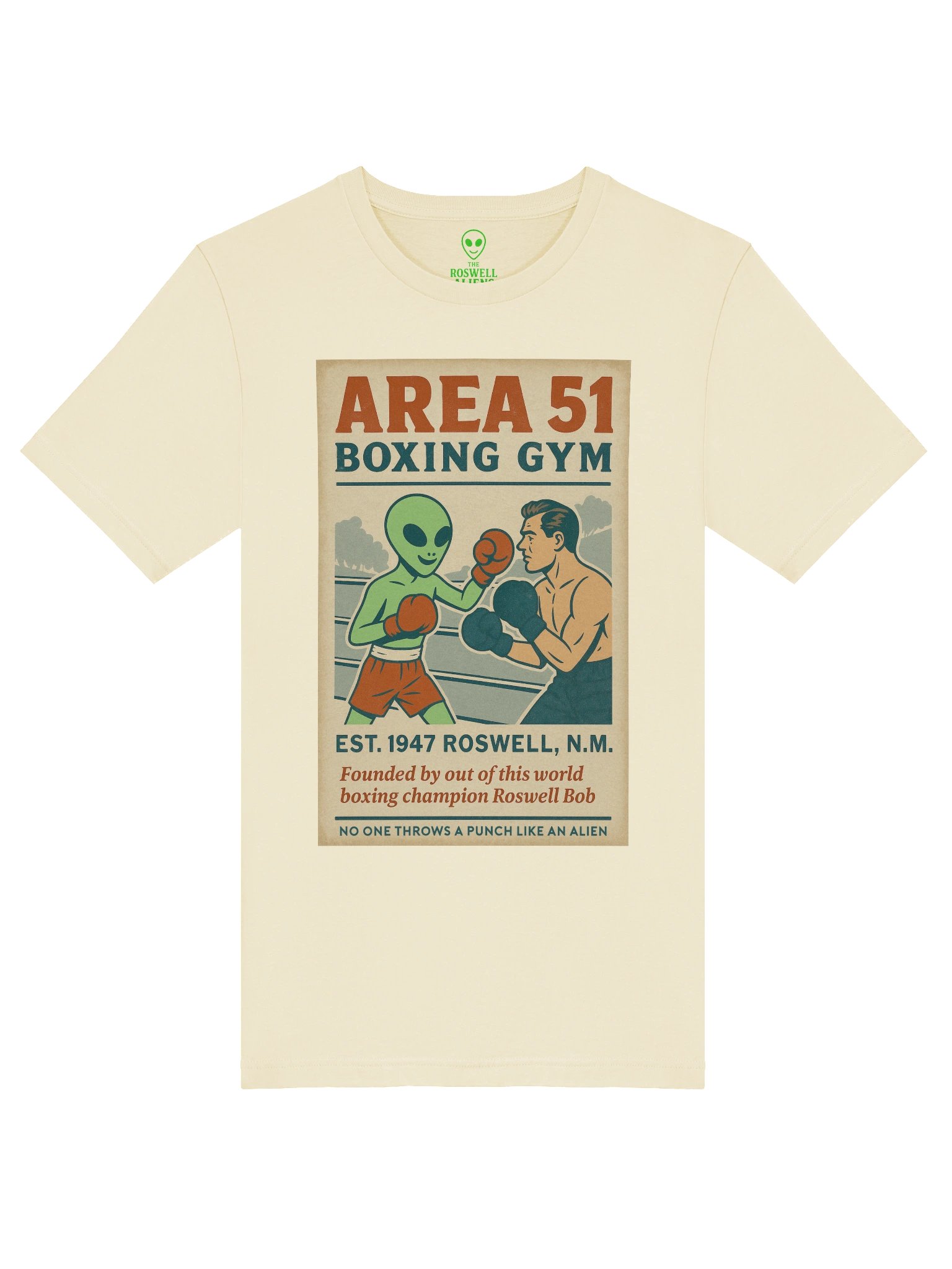 Area 51 Boxing Gym Roswell Aliens 1950's Retro Concert Tee Fit Unisex T-Shirt product image (4)