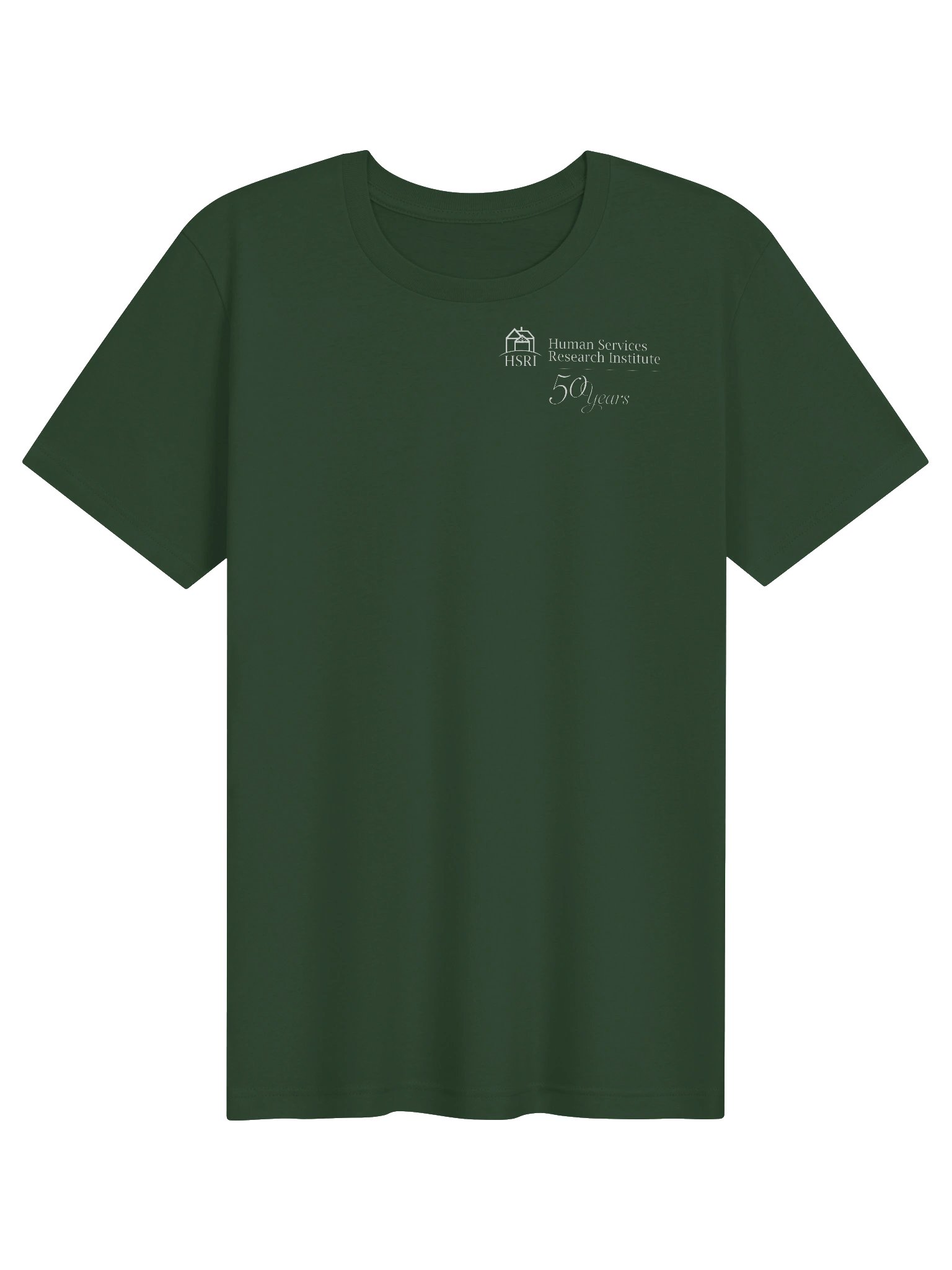HSRI 50th Anniversary Crewneck Soft-Style T-Shirt - Forest Green product image (1)