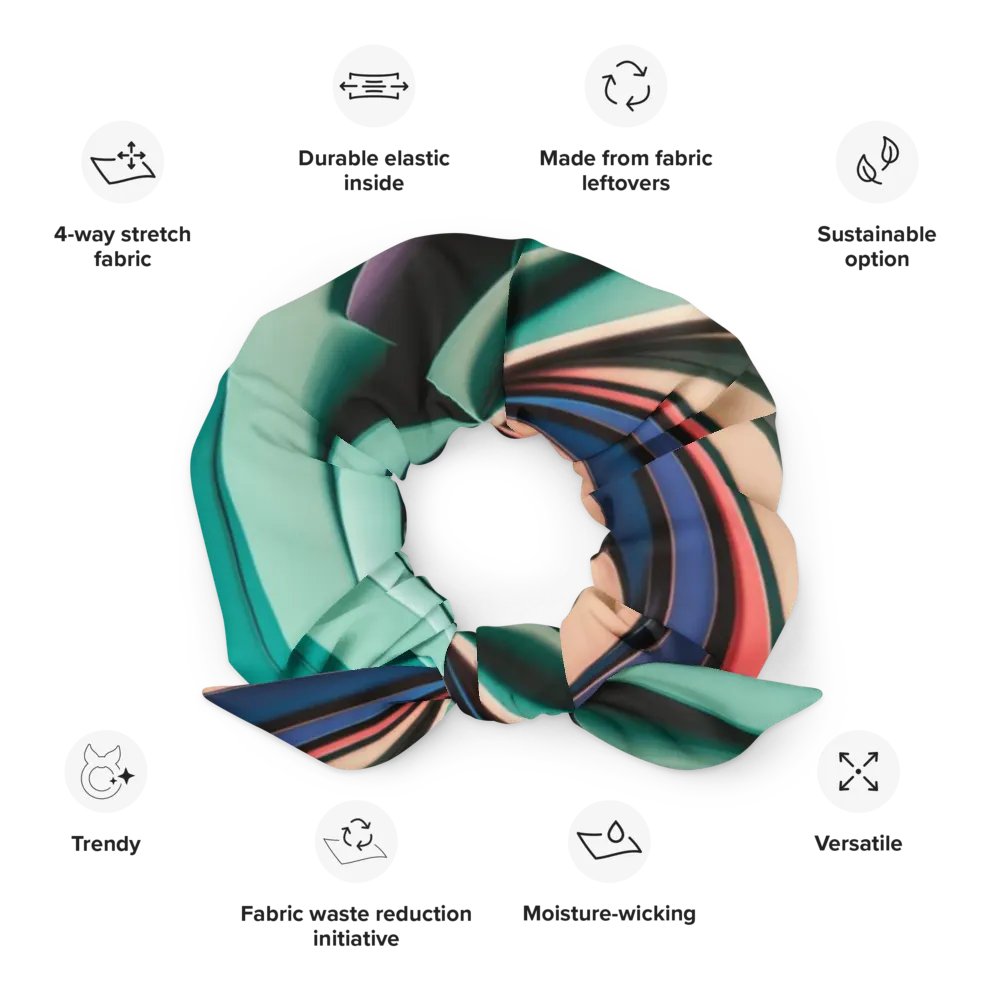 Exclusive All-Over Print Scrunchie with Abstract Design product image (12)
