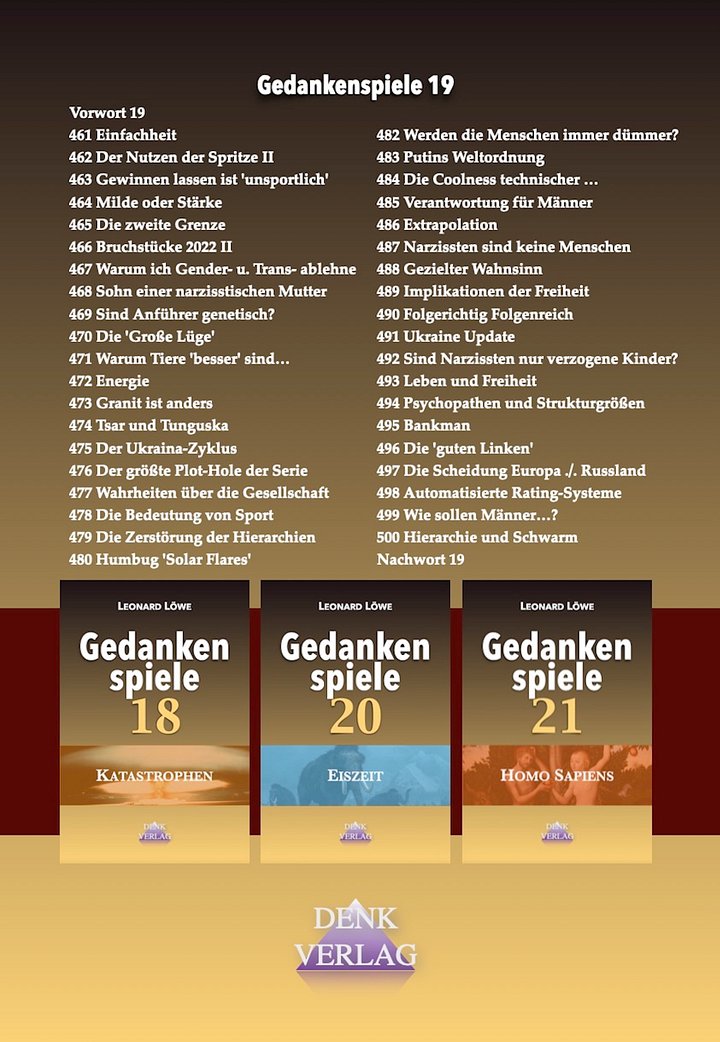 Gedankenspiele 19 (Taschenbuch) product image (2)