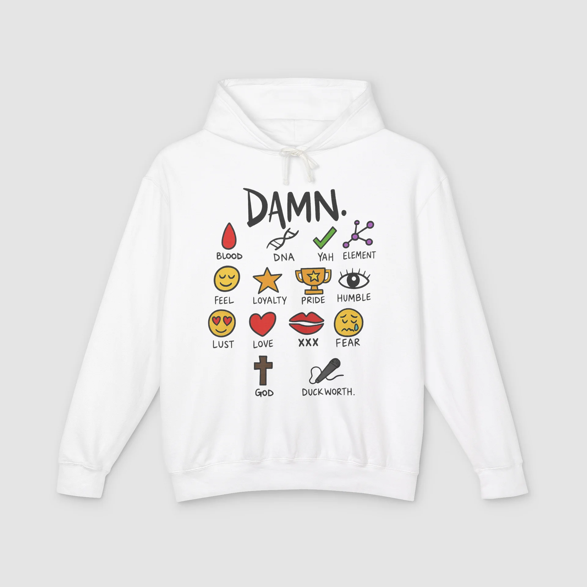 Kendrick Lamar Damn Notebook Hoodie product image (1)