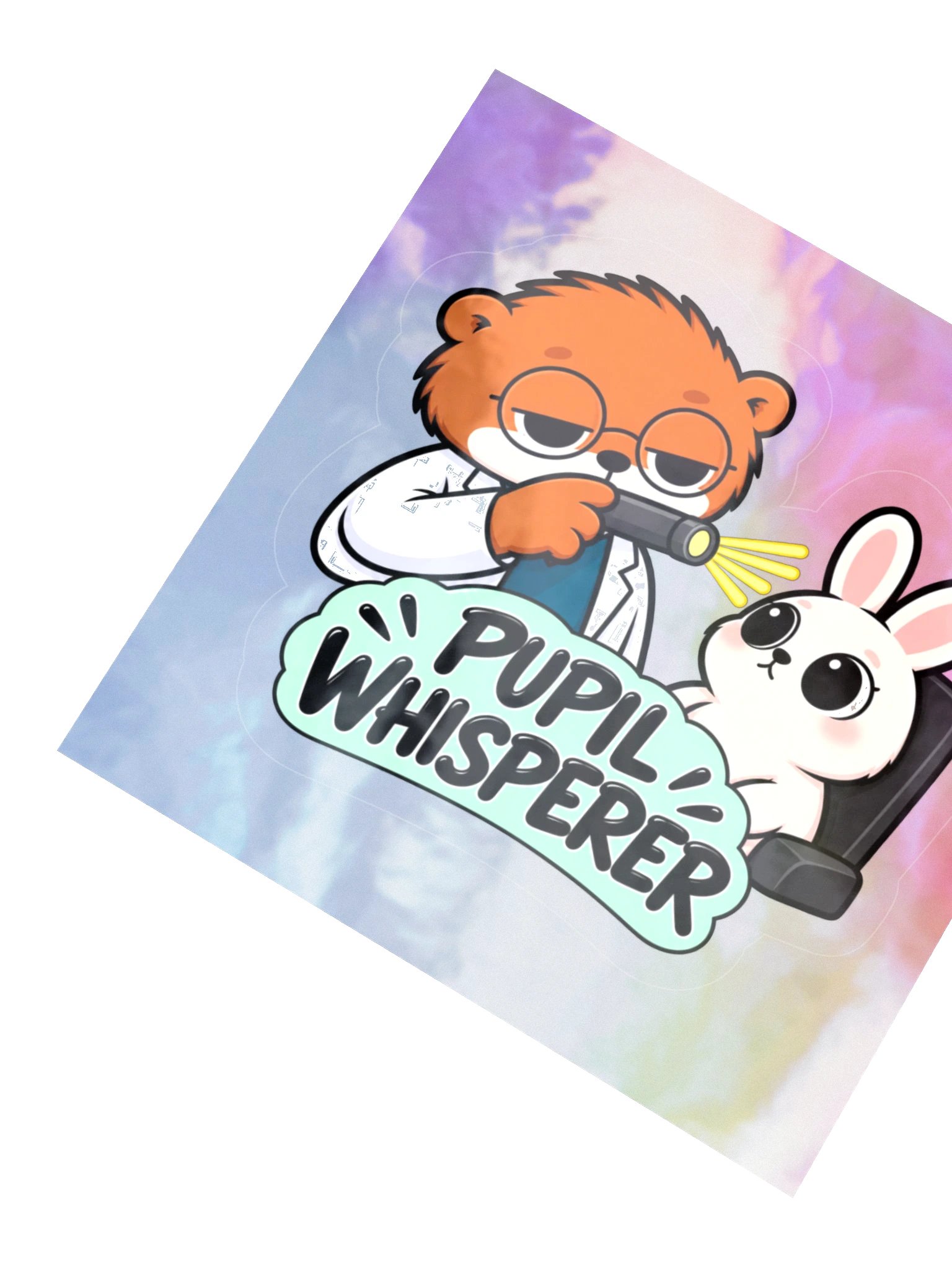 Sleepy Optometrist Pupil Whisperer Holographic Sticker Sheet product image (2)