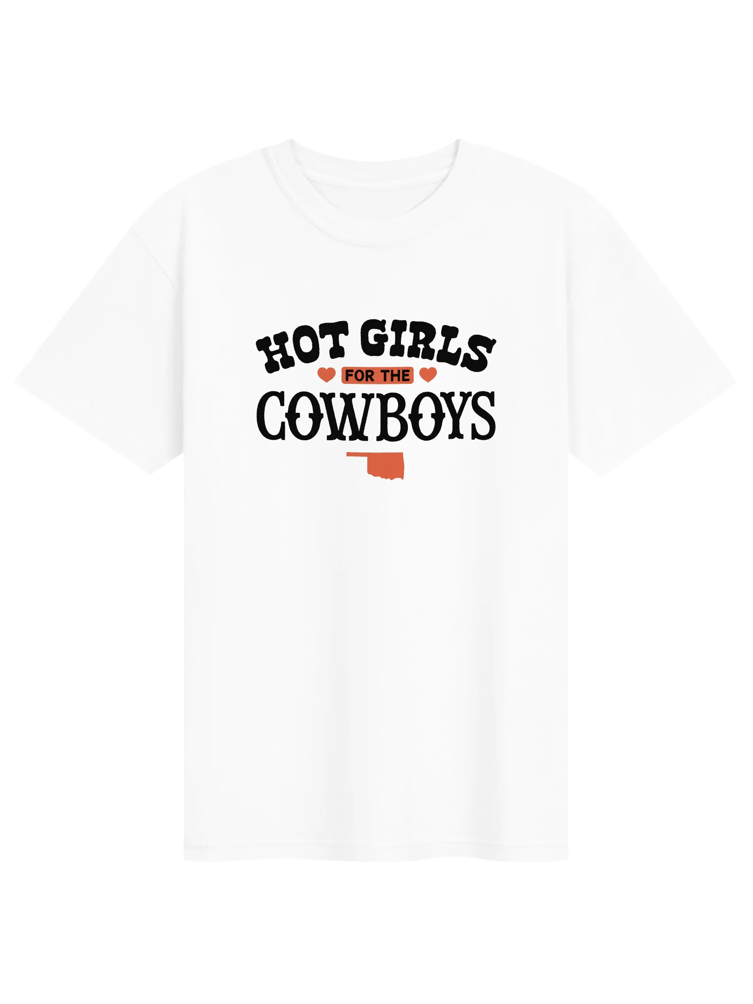 Hot Girls for the Cowboys Tee White product image (1)
