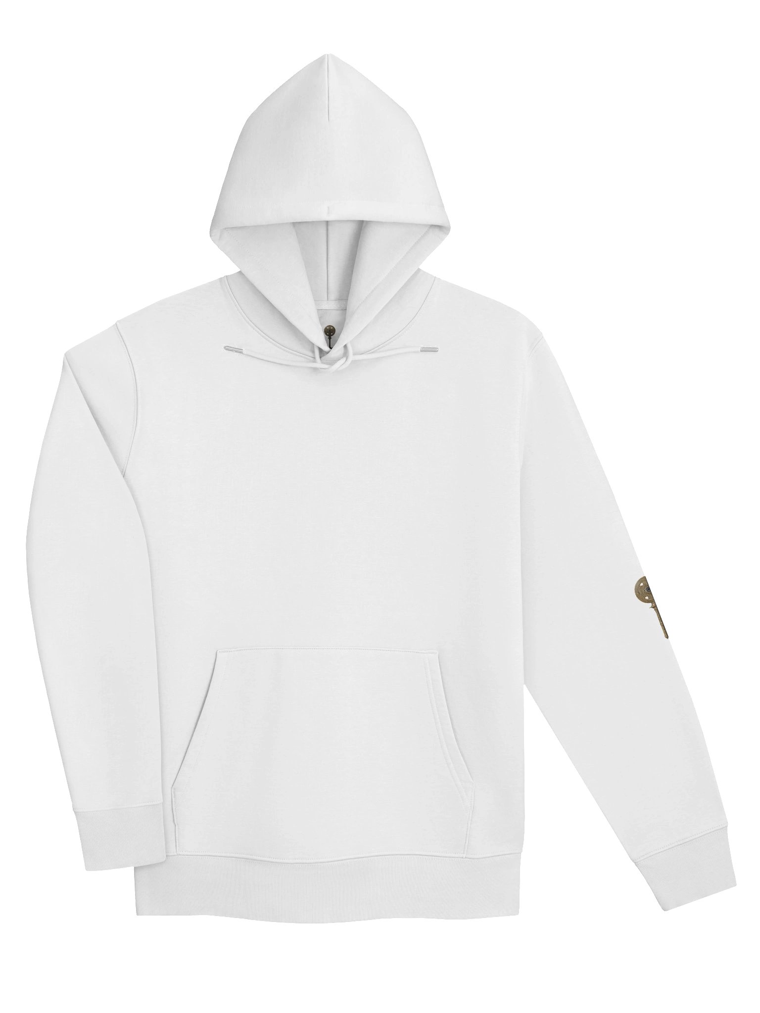 The Gatekeeper’s Key – White Reverse Arm Edition (Back + Left Sleeve Print) | Organic Hoodie product image (3)