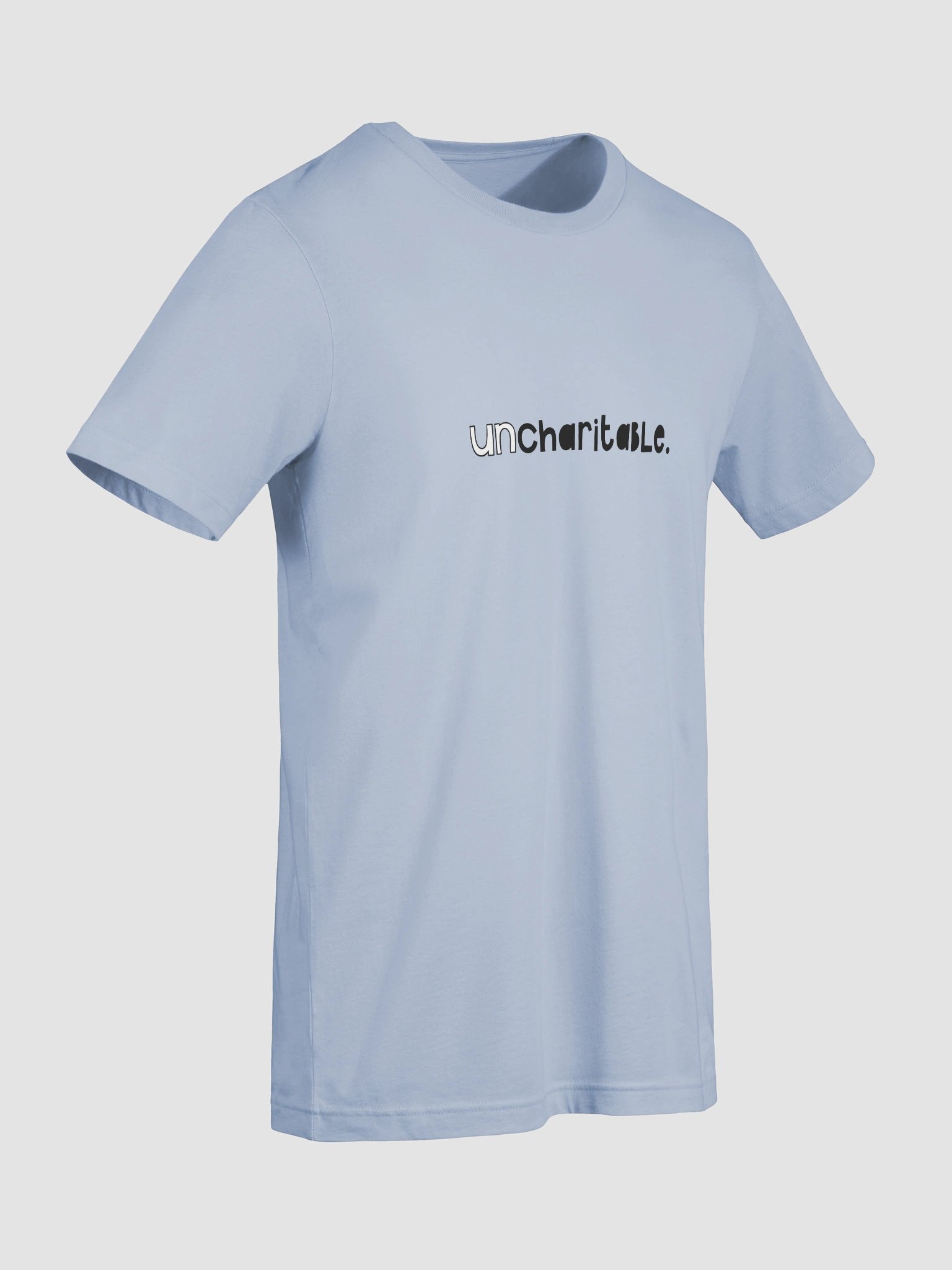 Uncharitable Bold T-Shirt (light colours) product image (4)