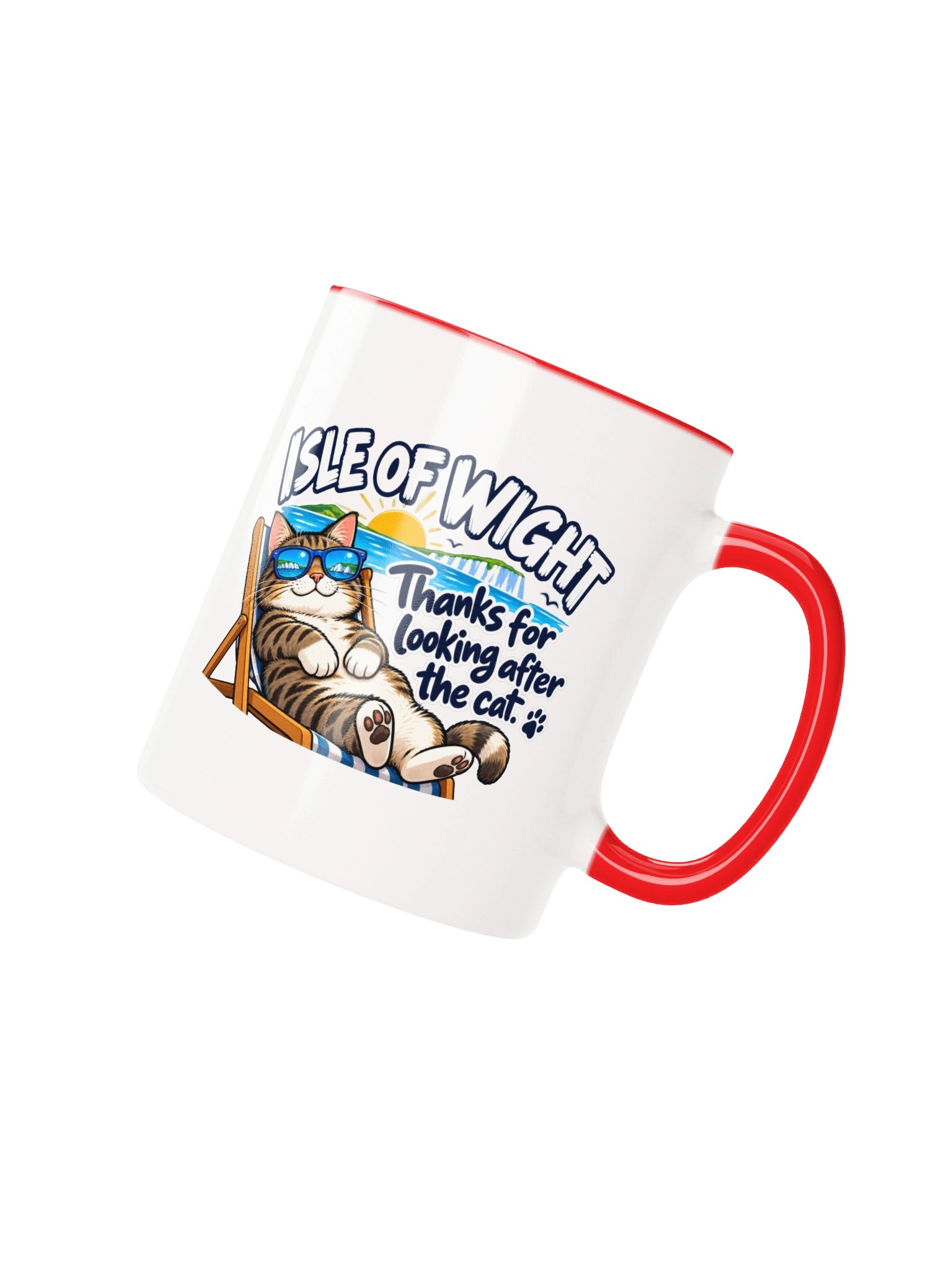 Isle of Wight – Thanks for Looking After the Cat Mug product image (2)