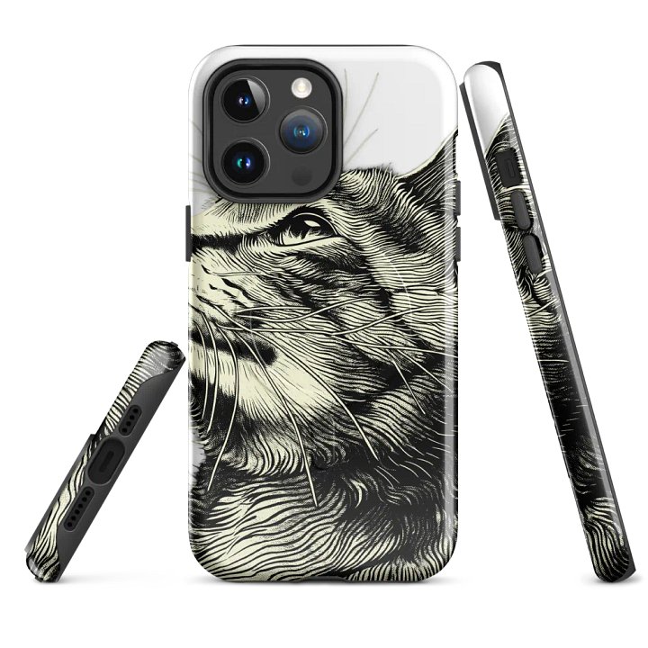 Whiskered Feline Majesty Tough iPhone® Case product image (4)