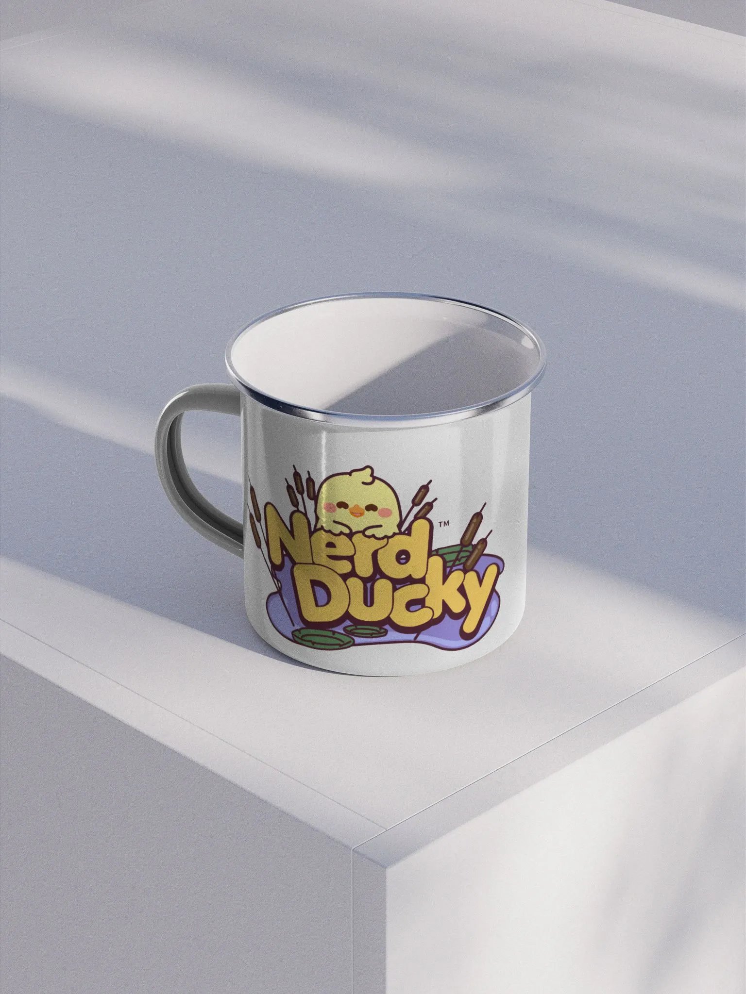 Nerd Ducky Enamel Mug product image (1)