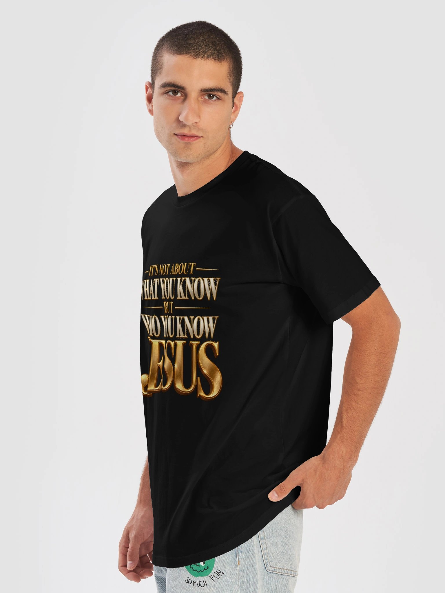 Who You Know: JESUS Premium T-Shirt product image (7)