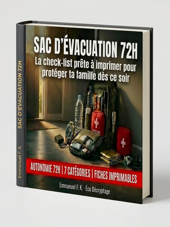 🎒 Sac d'Évacuation 72h — La Check-list Ultime à Imprimer (PDF 12 pages) product image (2)