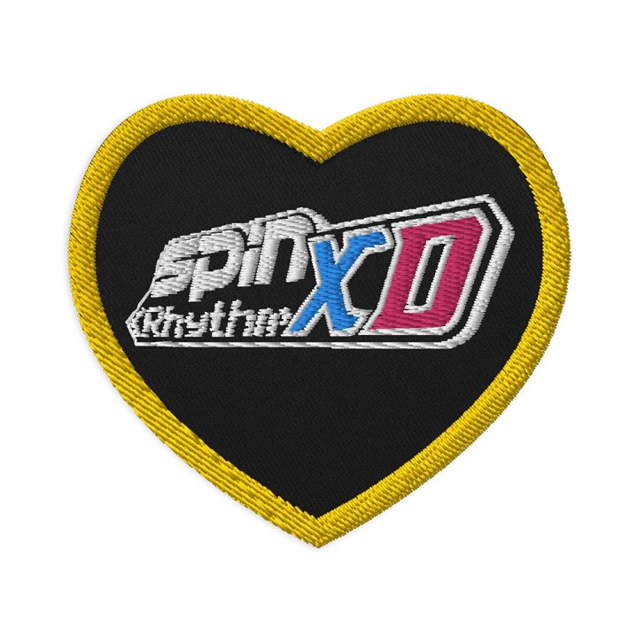 Spin Rhythm XD Full Logo Embroidered Patch - Heart product image (1)