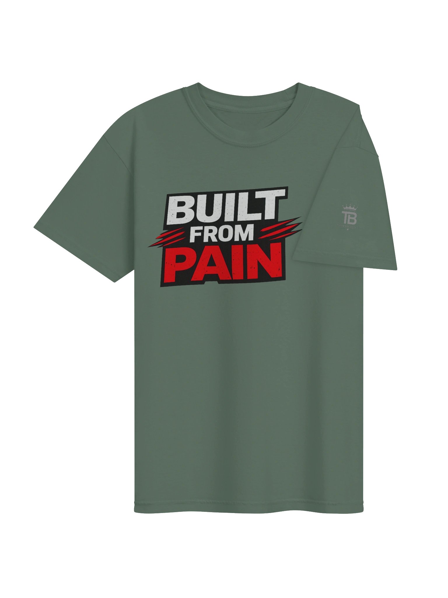 Built From Pain Tee – Military Green Edition product image (4)