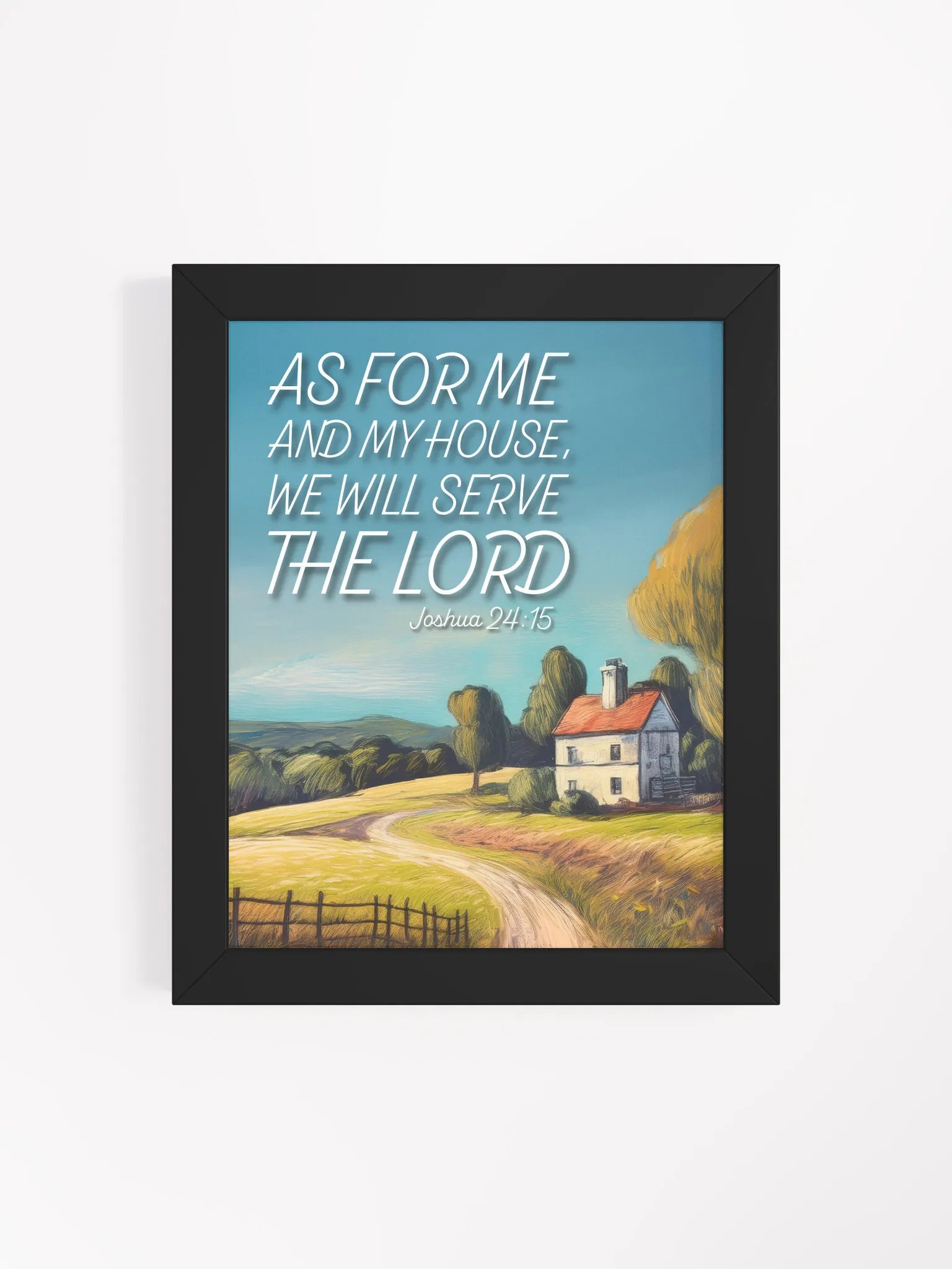 "As For Me And My House" Full-Color Framed Art product image (4)