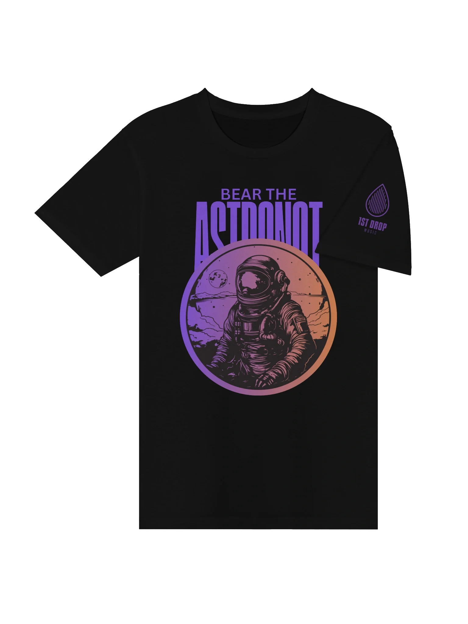 Bear the Astronot Outer Space (Suns) T-shirt