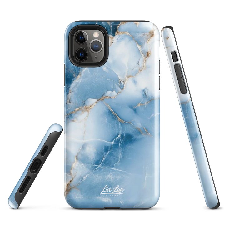Light Blue Marble Tough Case for iPhone® product image (1)