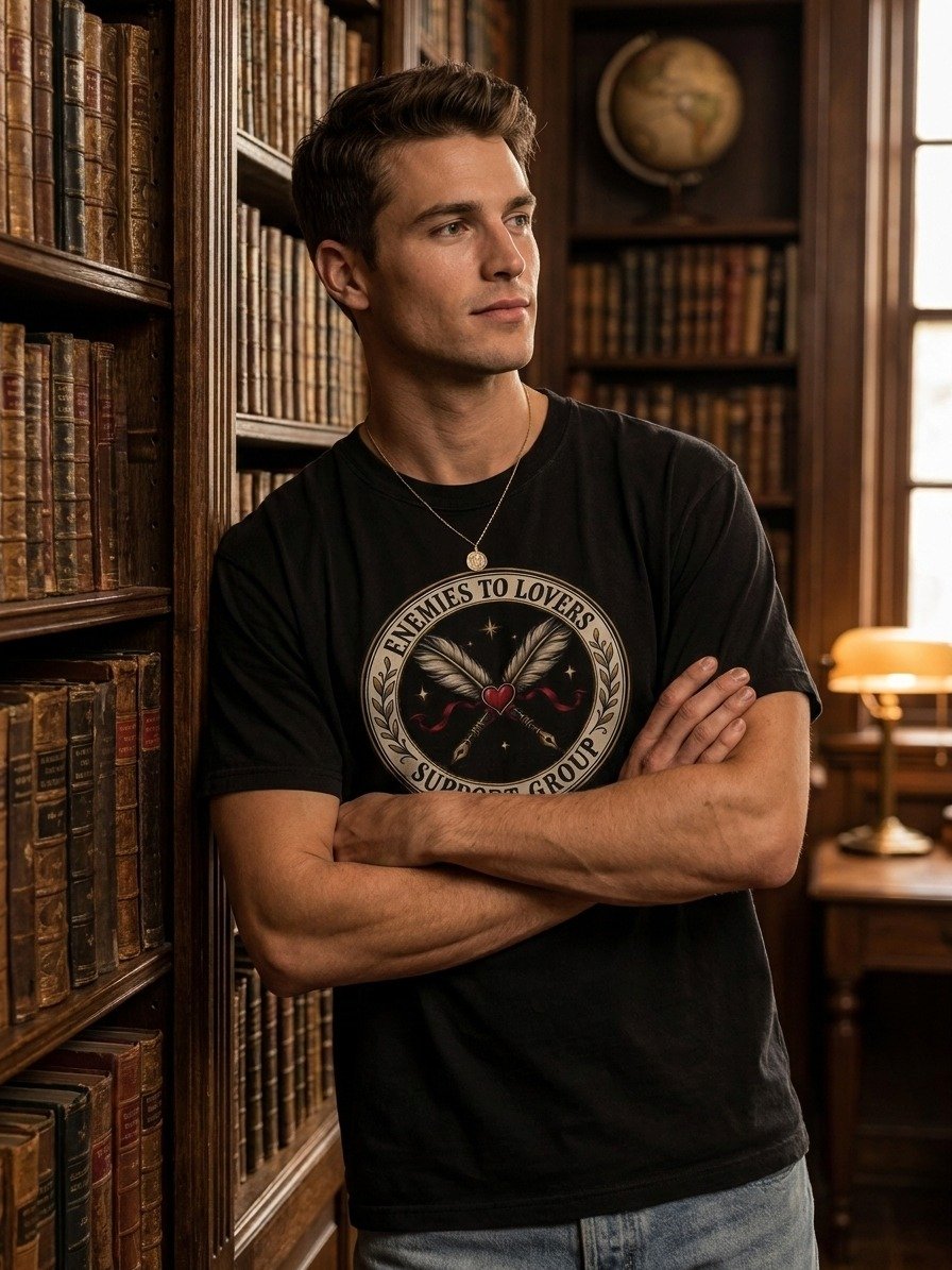 Enemies to Lovers Support Group Vintage Crest Graphic Tee product image (3)