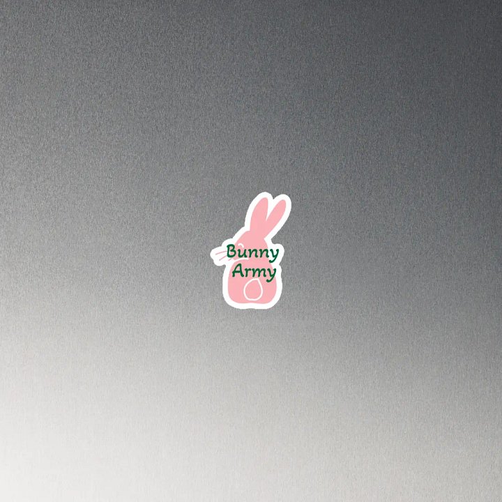 Bunny Army magnet product image (2)