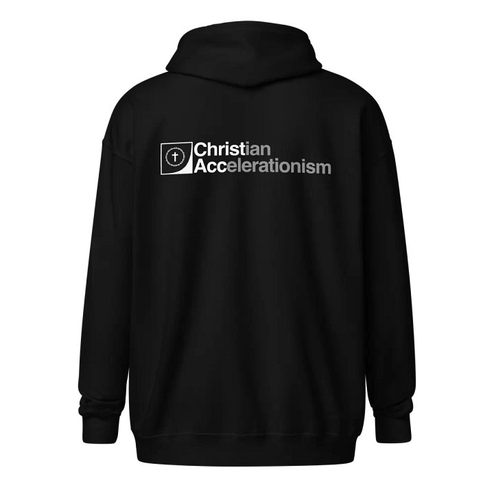 Christian Accelerationism Full-Zip Hoodie (Dark) product image (1)