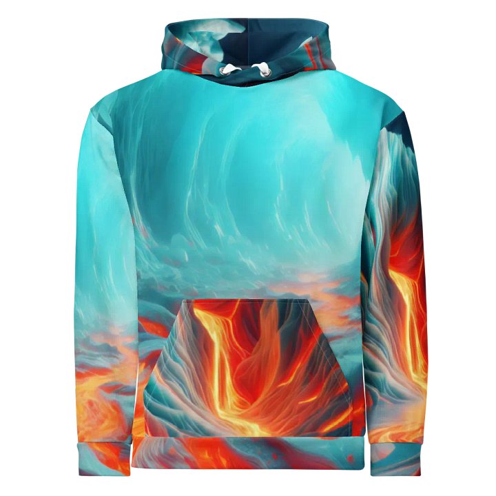 Fire and Ice - Vivid Glacial Lava Cascade #2 product image (1)