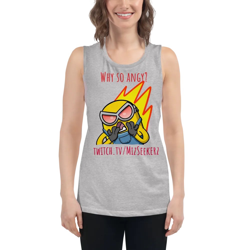 Women's Why so Angy Muscle Tank product image (5)