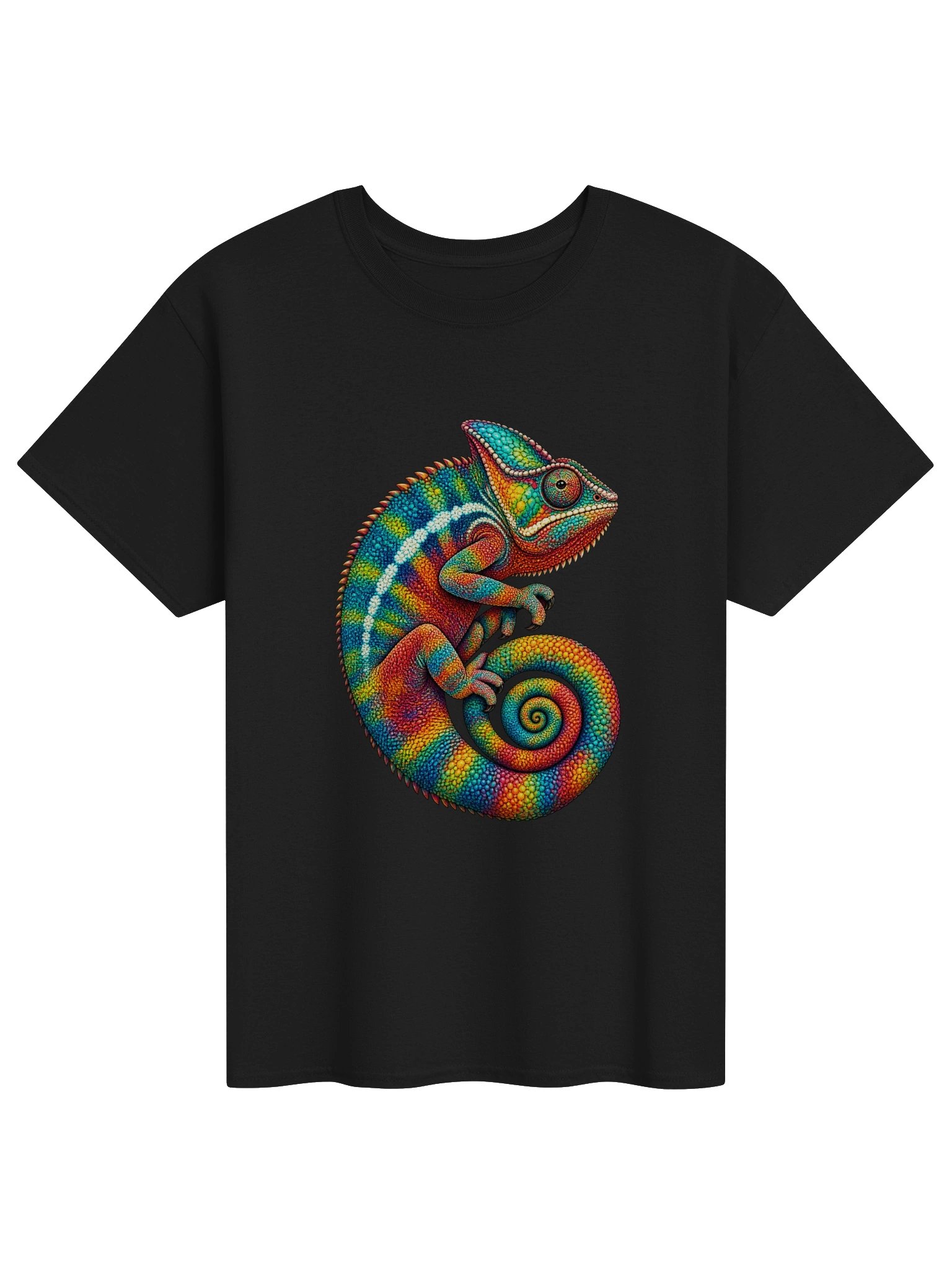 Rainbow Panther Chameleon Reptile T-Shirt product image (1)