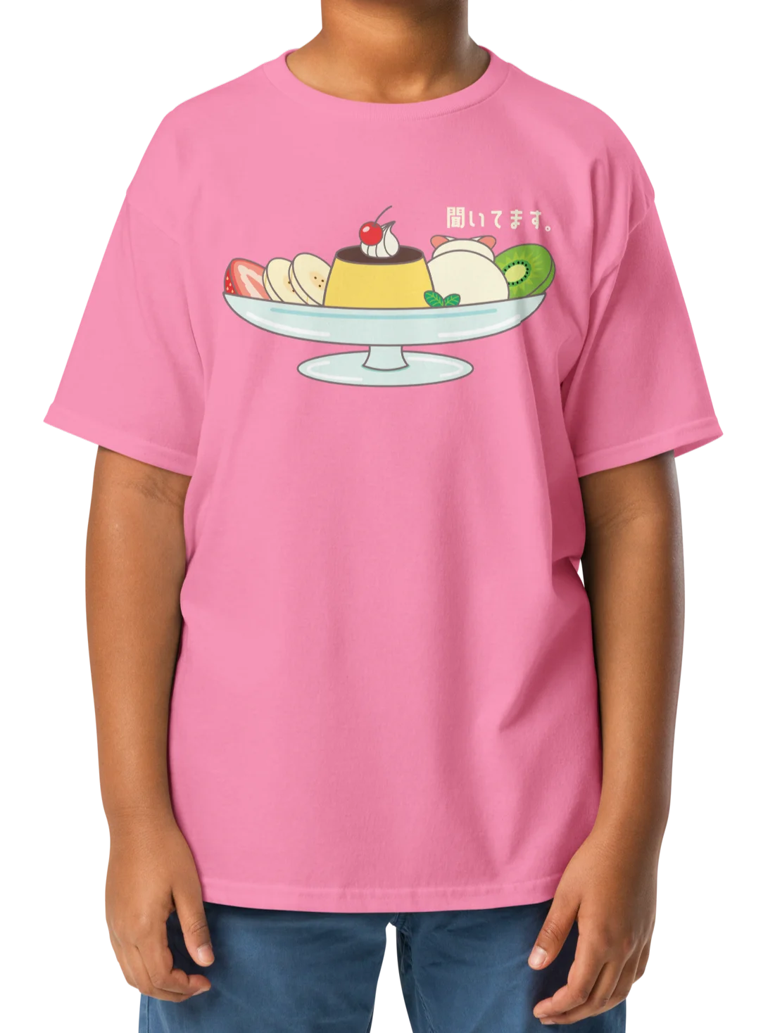 Pudding A La Mode Cat - Unisex Youth Heavyweight T-shirt product image (2)