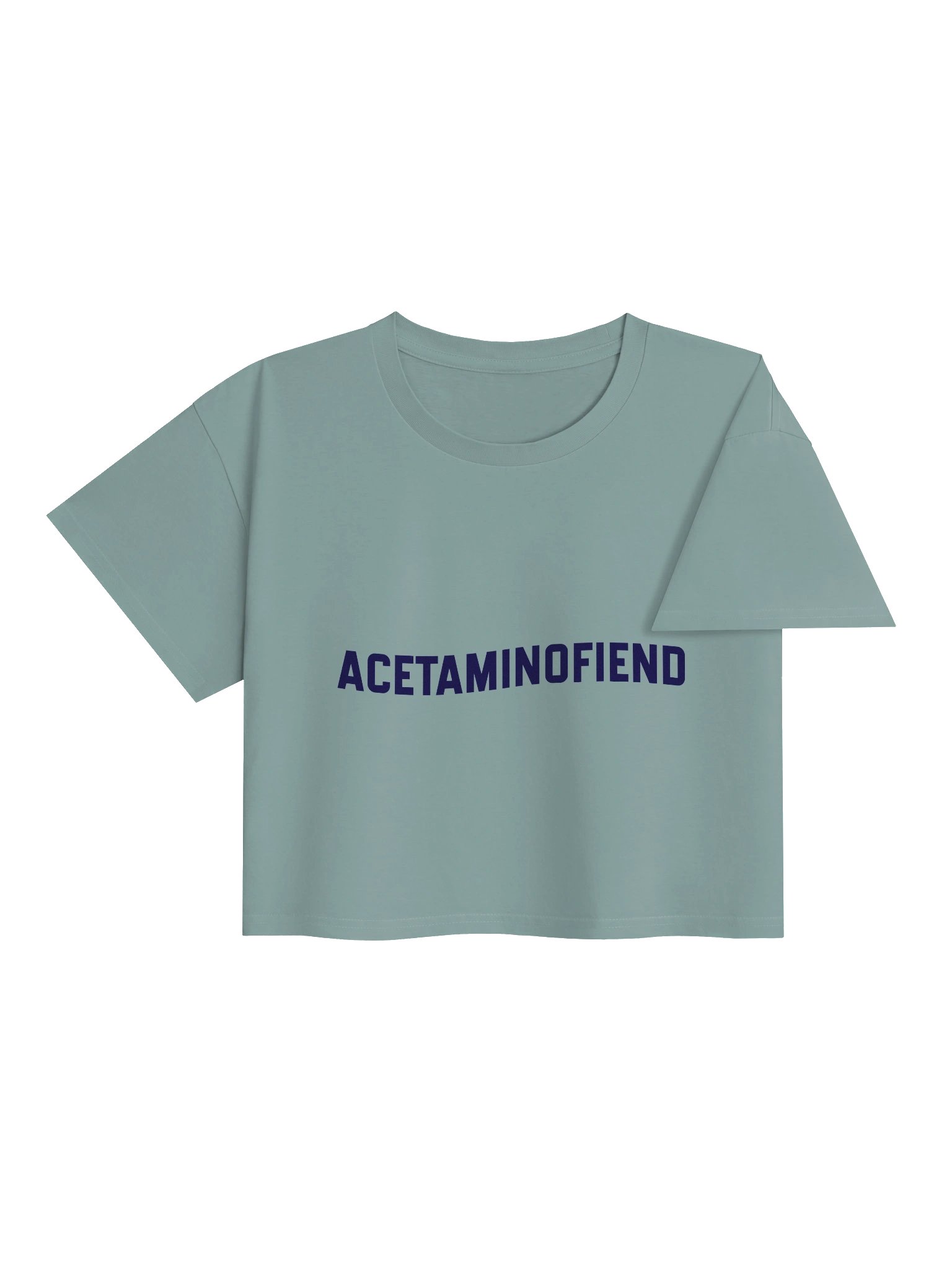 ACETAMINOFIEND navy cropped tee product image (4)