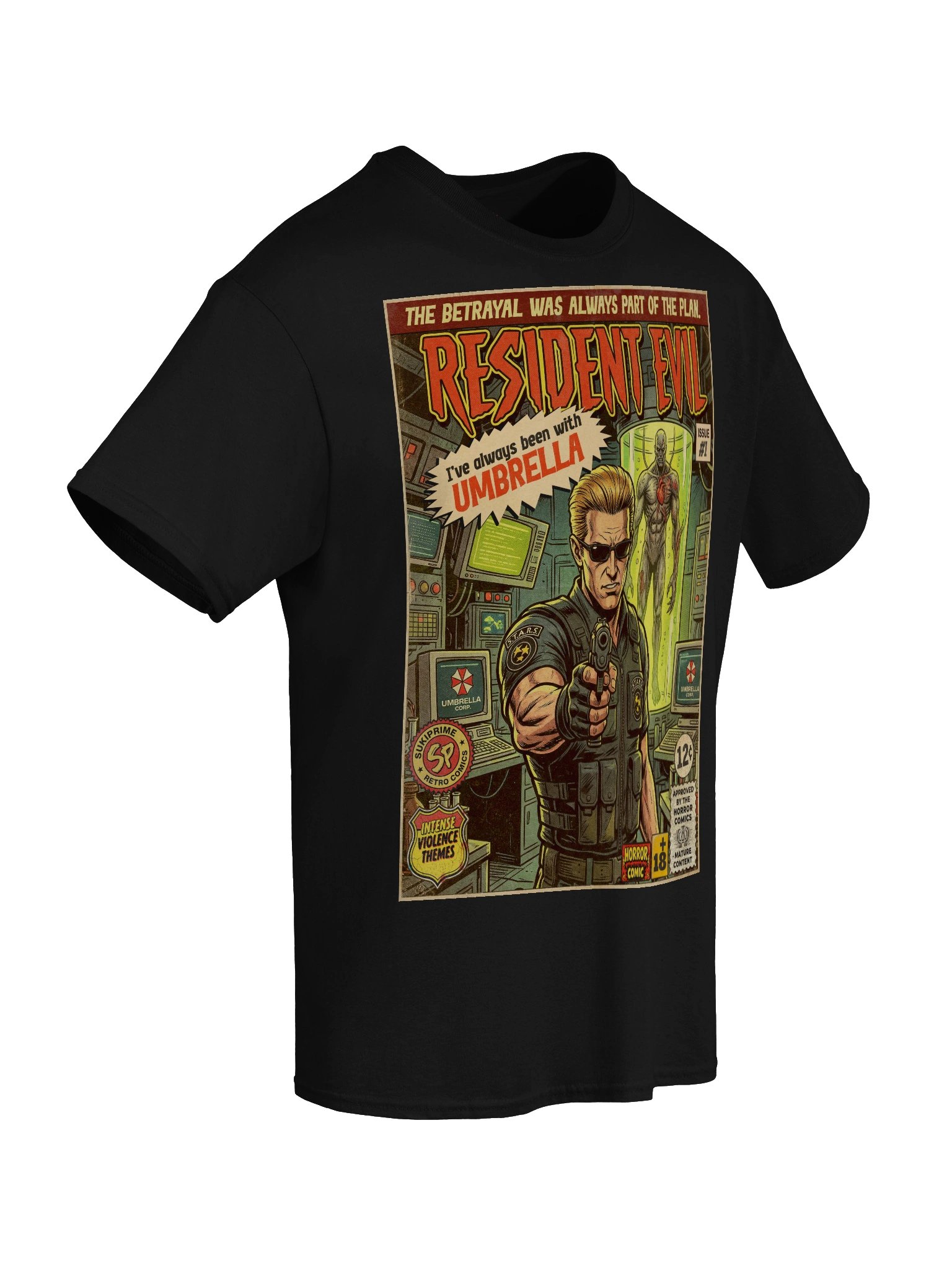 Resident Evil Albert Wesker Comic Art T-Shirt product image (6)
