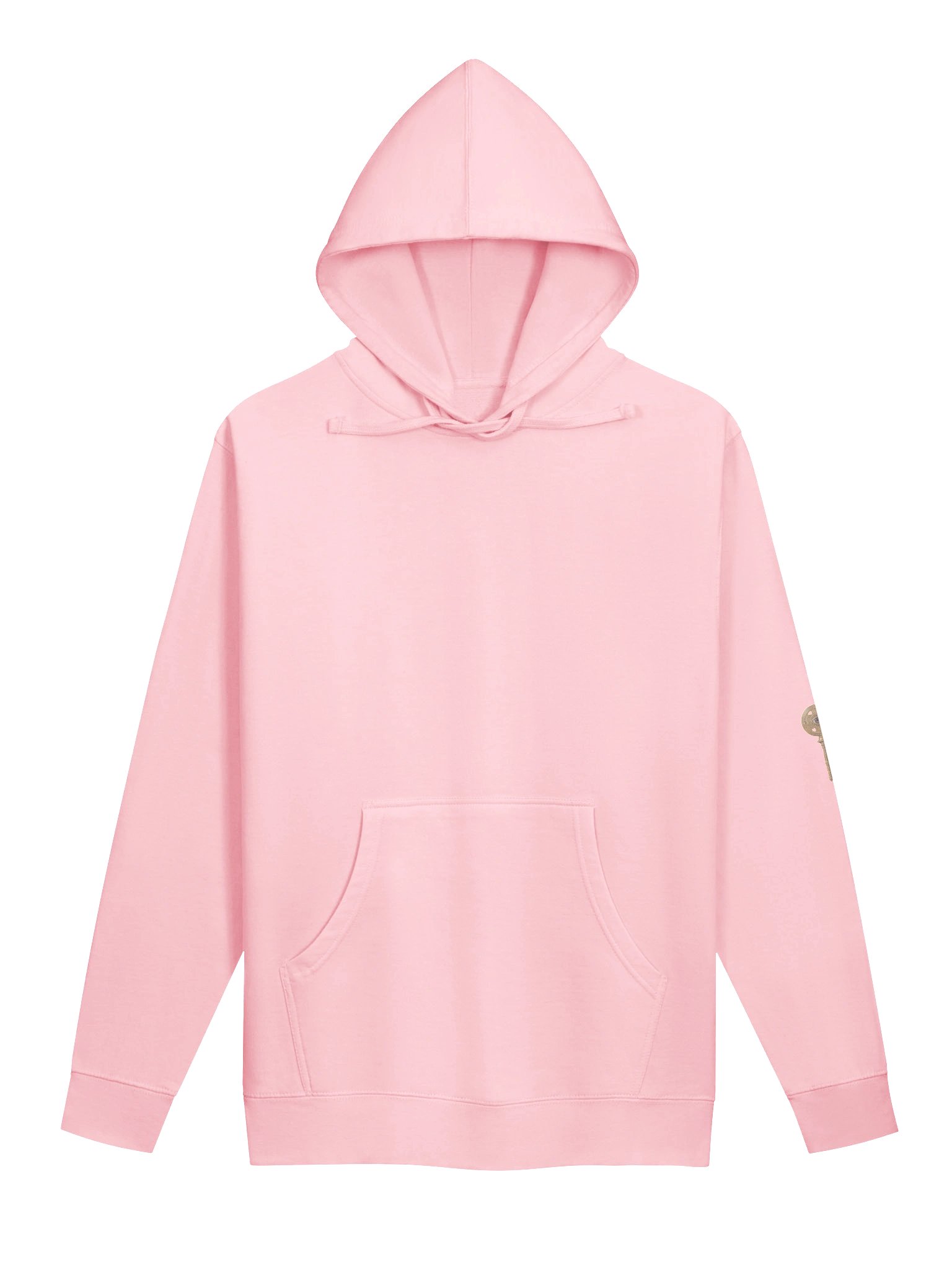 The Gatekeeper’s Key – Light Pink Reverse Edition (Back + Left Sleeve Print) | Unisex Midweight Hoodie product image (1)