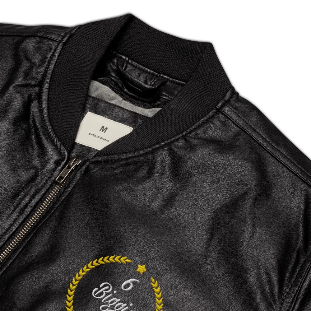 Urbanite Classic Faux Leather Bomber product image (8)