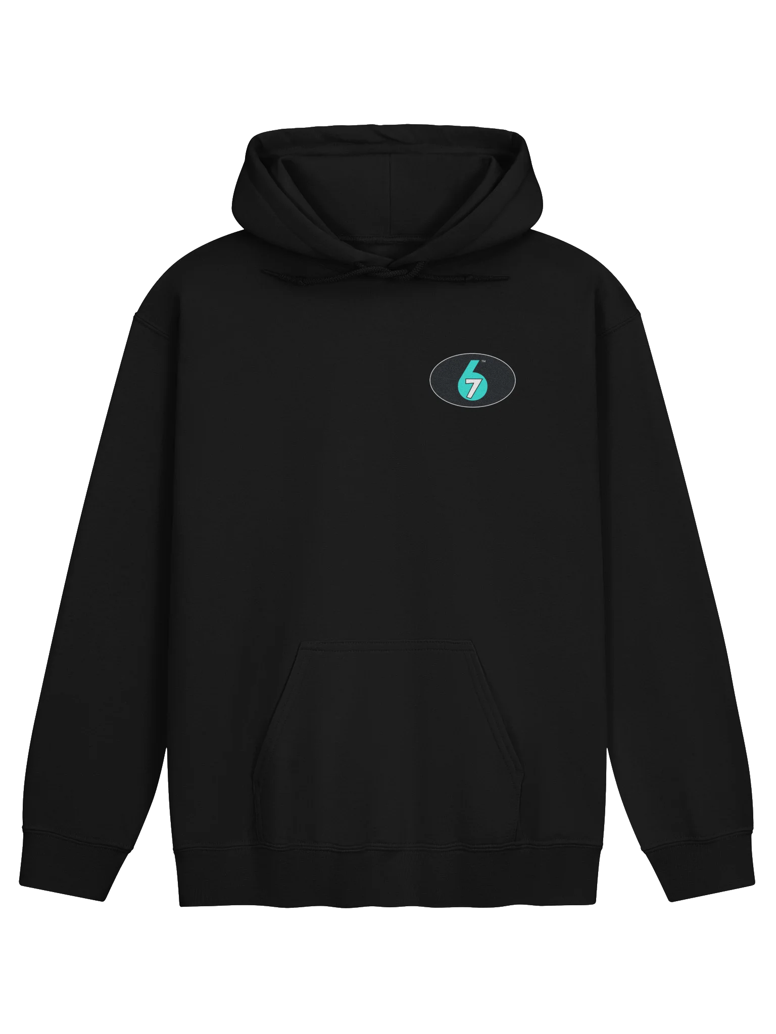 Adult Pull-over Hoodie - Black, Logos on front/back product image (1)