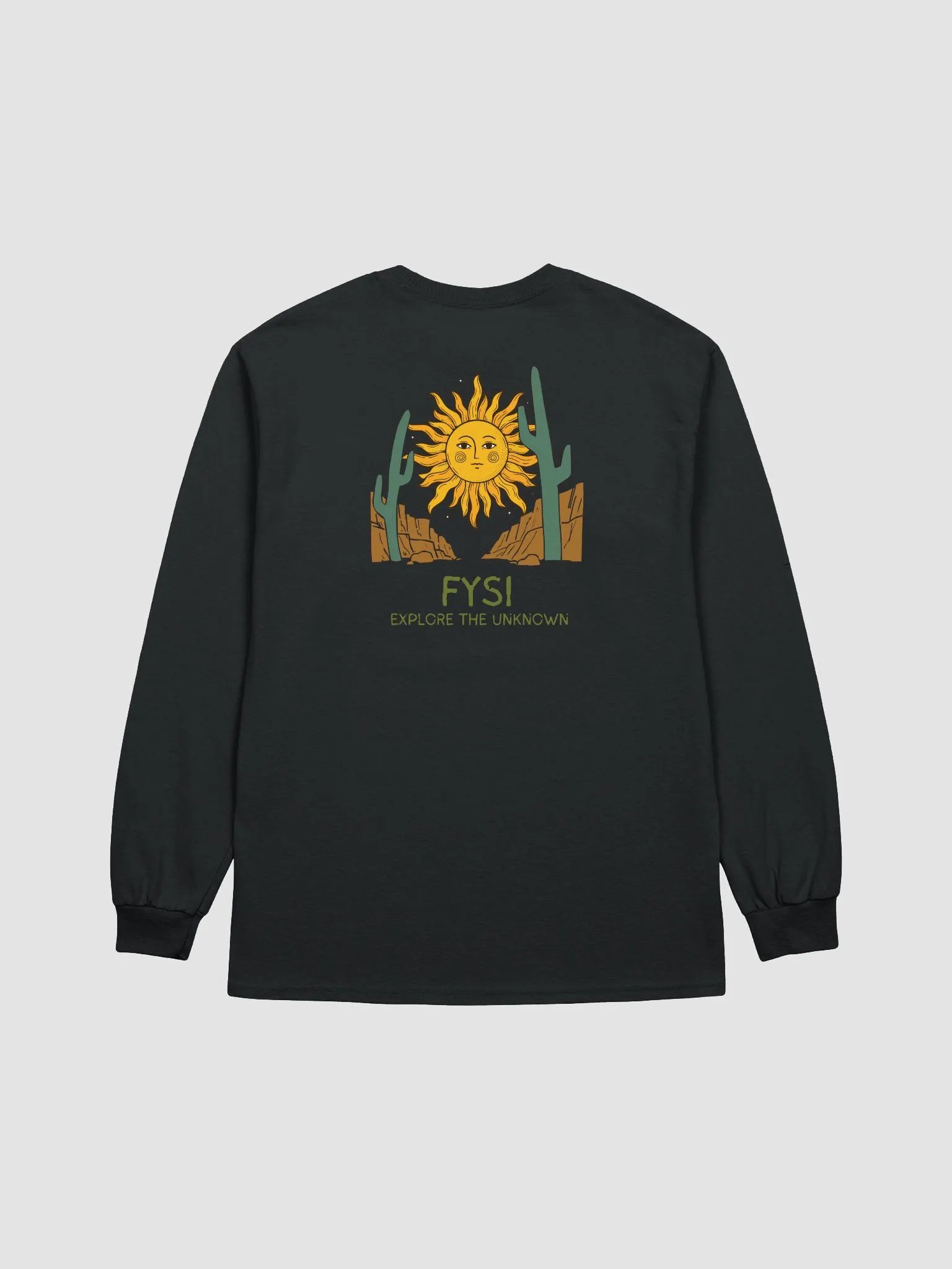Desert organic cotton long sleeve t-shirt product image (2)
