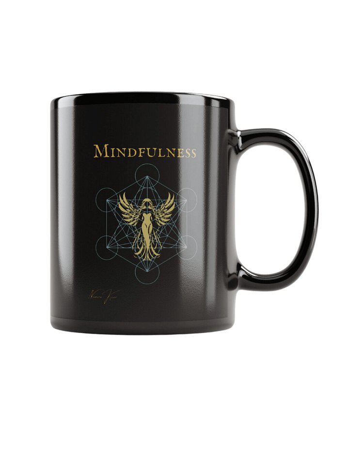 Metatron's Cube- Black Glossy Mug product image (1)