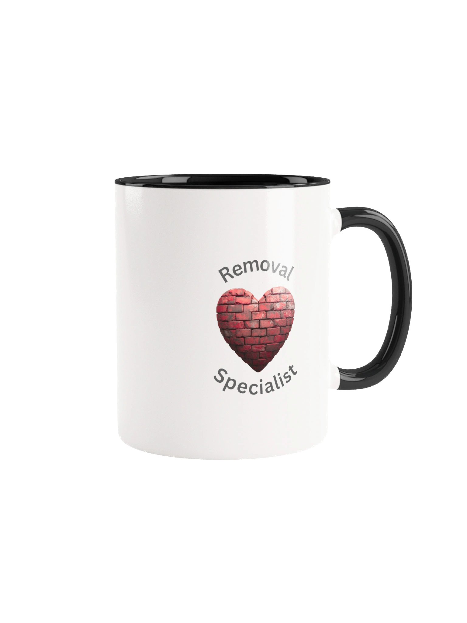 Heart Wall Removal Specialist Ceramic Mug-Red Brick Gray product image (1)